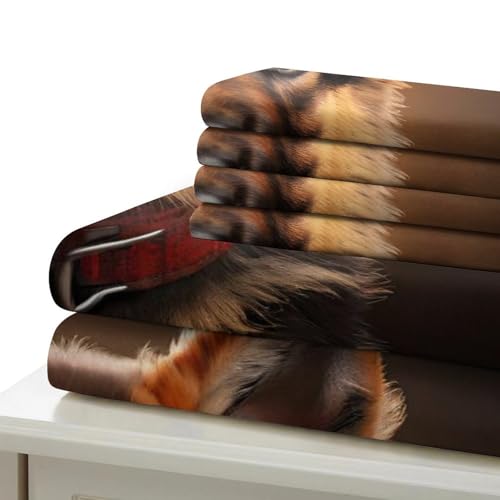 Parure de lit microfibre douce anti-plis avec housse de couette zip