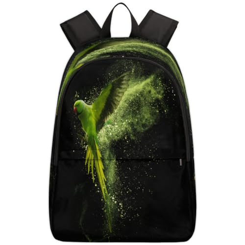 Sac à dos ordinateur portable perroquet 17.4 L pour fille garçon adulte