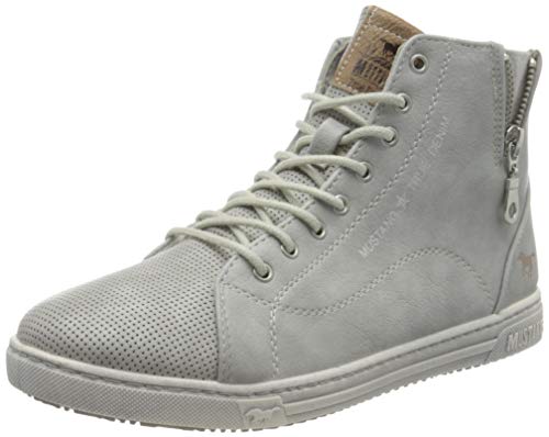 Preisvergleich Produktbild MUSTANG Damen 1349-510-22 Hohe Sneaker, hellgrau, 37 EU