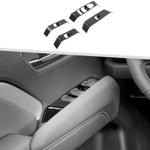 Garniture panneau lève-vitre en carbone pour Chevrolet Colorado 2023-2025
