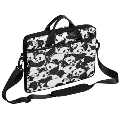 Maletín para laptop con diseño de pandas para laptop de 15 pulgadas miniatura 1
