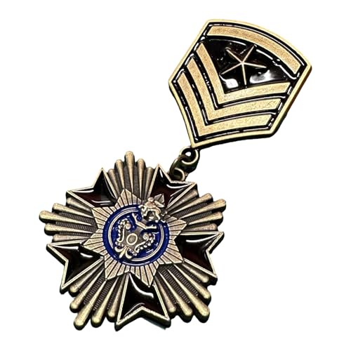 Retro Designs Martial Badge Antique Emblems Metal Brooch Pin For History
