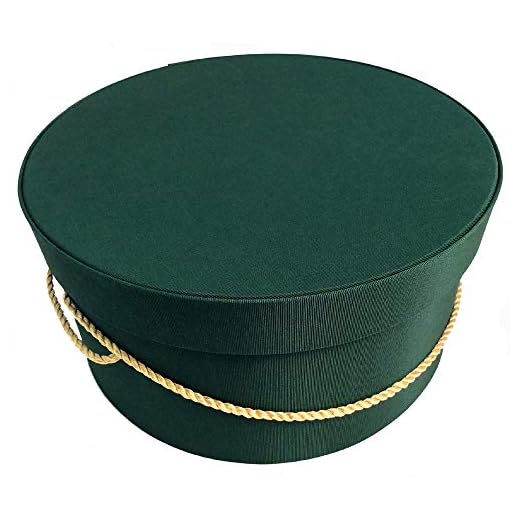 Sarah's Hat Boxes Classic Dark Green Hat Box