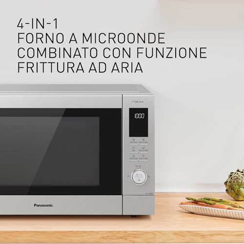 Panasonic NN-CD88QSEPG Forno A Microonde Combinato Air Fry Con Grill Al Quarzo 34L, 1000W, Scongelamento Automatico, Genius Sensor, Acciaio Inox, Argento - 11