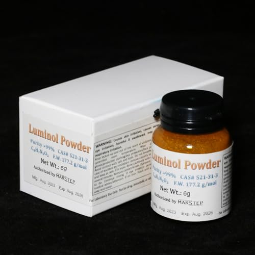 Luminol Powder (6 Grams) Lab-Grade High Purity >99% [Value Pack]