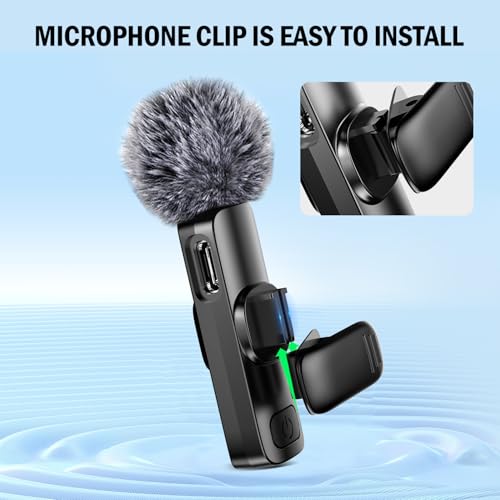 BYbrutek 4 Pack Wireless Lavalier Microphone for iPhone and Android - Mini Mic with Noise Reduction for Video Recording, Live Streaming, Interviews, YouTube, TikTok, and Vlogging - Image 6