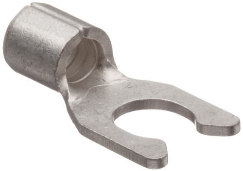 Morris Products 11678 Locking Spade Terminal, Non Insulated, 12-10 Wire Size, #10 Stud Size (Pack of 100)