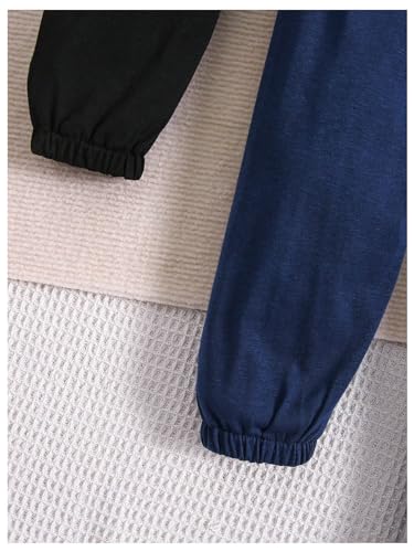 GORGLITTER Pacote com 3 calças de moletom com cordão na cintura e letras remendadas para meninos, Pr