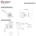 CNLINKO DH-24 4 PIN Industrial Waterproof Connectors, IP68 Circular Connector, Hard Metal Anti-Interference Shell, Quick Plug Aviation Connector, M24 Panel Mount Flange Socket (4-Pin)
