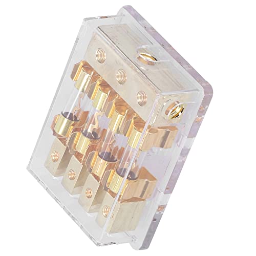 Porta-fusíveis, forte resistência ao fogo, capa transparente de bloco de fusíveis 1 em 4 formas para