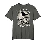 El diseño de Tempus Fugit, Memento Mori cuenta con una calavera, reloj de arena y cuervo, simbolizando la naturaleza fugaz del tiempo y la inevitabilidad de la muerte. Perfecto para hombres, mujeres y amantes del arte estoico que aprecian la filosofía profunda del estoicismo. Ideal para exhibir.