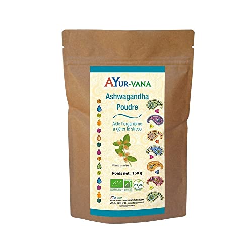 AYur-vana Sachet de Poudre de Ashwagandha Bio 150 g