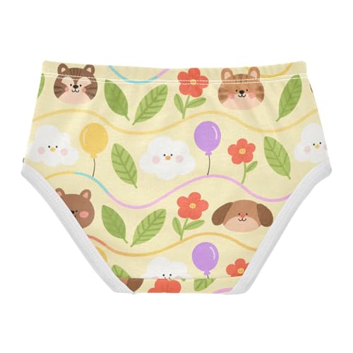 Briefs Moisture-Wicking Panties Briefs Underwear for Toddler Girls in Sizes 2T,3T, 4T, 5T, 6Y and 8Y2