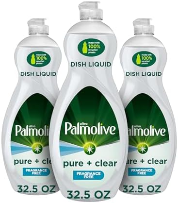 Palmolive Ultra Dishwashing Liquid Dish Soap, Pure + Clear Fragra...
