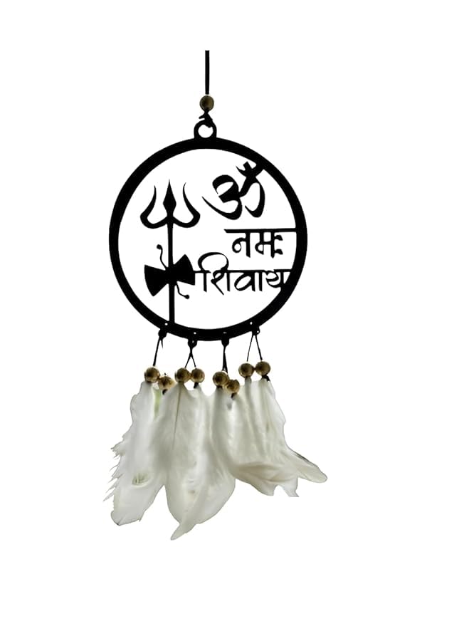 GY impex Om Namah Shivay Car Hanging Dream Catcher for Office & Home | Handmade Wall Hanging Traditional Dream Catcher | Lightweight Design | Car Accessories (Pack of 1)-image-26