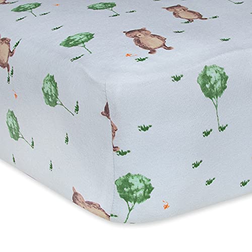 Burt's Bees Baby - Fitted Crib Sheet, Girls Boys & Unisex 100% Organic Cotton Crib Sheet for Standard Crib and Toddler Mattresses