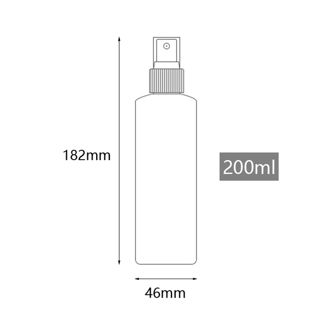 24 pièces 200ml Bleu flacons vaporisateurs vides en plastique de Avec Sprayer Noir，pour Nettoyage Cuisine Jardin Arroser Les Vaporisateur Plante Eau