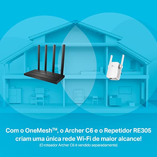 Repetidor TP-LINK Wi-Fi AC1200Mbps 2 Ant Externas RE305