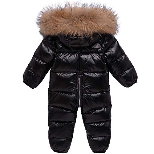 Baby Snowuit Winter Hooded Romper Down Skisuit Jongens Meisjes Dikke Jumpsuit Warme Outfits voor 9-24 Maanden - Image 3