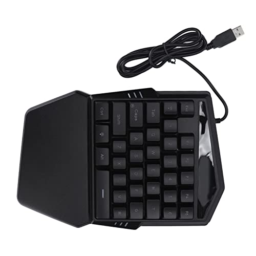 Mini-Halbtastatur 35 Tasten Wired USB Converter Adapter Professionelle tragbare tragbare professionelle RGB-Tastatur mit Hintergrundbeleuchtung für Spiele Cover