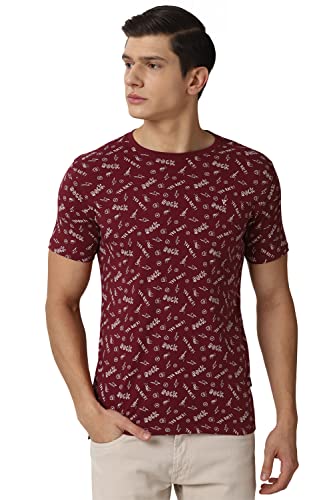 Image of Van Heusen Men's Cotton Slim Fit T-Shirt