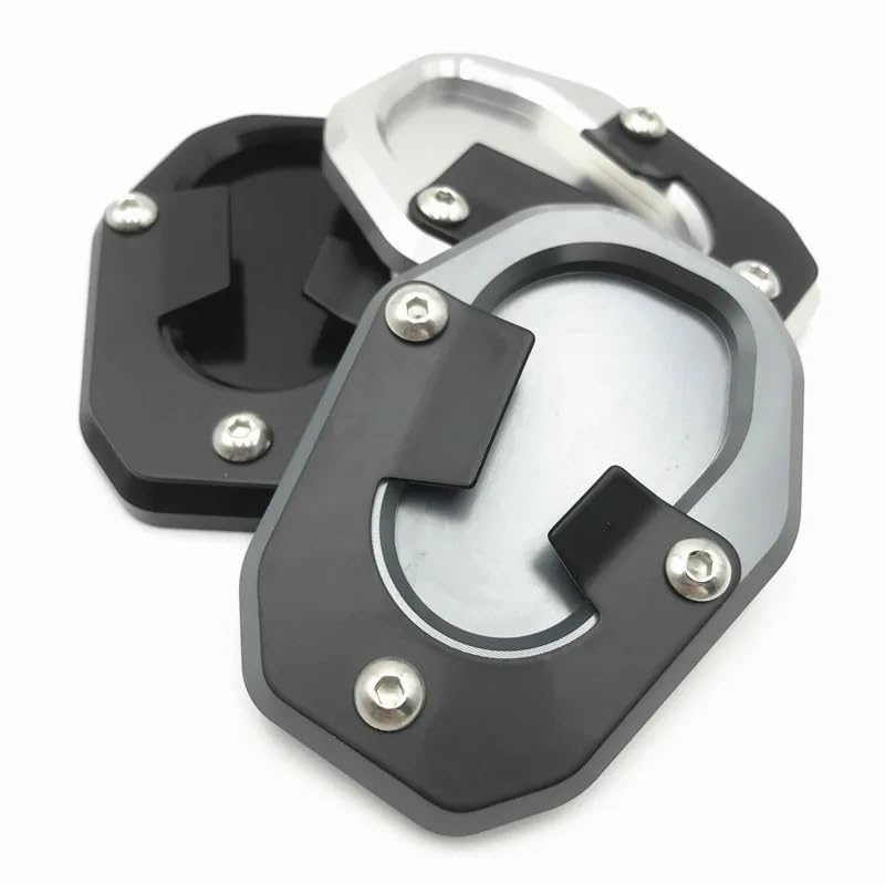 Piastra Cavalletto Moto Laterale, 900 Side Stand, Estensione Cavalletto Moto Cavalletto Laterale Ad Alta Robusto Cuscinetto Nero Impedisce Alla Motocicletta Di Inclinarsi