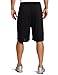 Soffe Mj Men's Extra Long Poly Closed Hole Mesh Short, Black, XX-Large