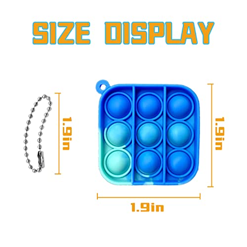 Omgjs 60 Pcs Easter Basket Stuffers Pop Fidget Toy Mini Stress Relief Hand Toys Keychain Toy For Easter Gifts #TOP1