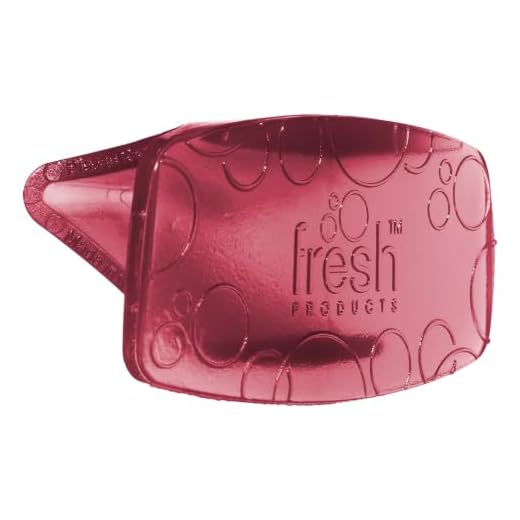 Fresh Products Eco Clip, Air Freshener, Toilet Freshener, Trash Freshener, Chemical-Free, Natural Oils, Discreet, Spiced Apple Fragrance, Red, Made in USA, 12pk
