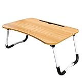 HOME 360® Foldable Bed Study Table Portable Multifunction Laptop Table Lapdesk for Bed Foldable Table Work Office Gaming Home with Tablet Slot Bed Study Table