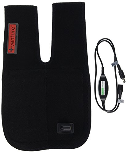 Venture Heated Clothing KB-1260 REG Black Regular 12V Heated Elbow Therapy Wrap with Temperature Controller and 12V Adapter - Thumbnail 3