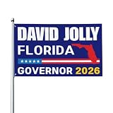 David Jolly for Governor Flag Florida 2026 Election Garden Flags for Outside 3x5 Ft Yard Banner Signs Decoration