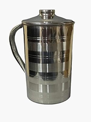 Dynore Stainless Steel Delux Water Jug 2 LTR with Lid 400 Gram