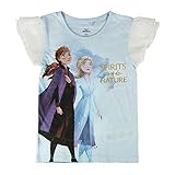 Größe: 3 Jahre Disney Frozen 2 Eiskönigin Elsa Anna Mädchen T-Shirt, hellblau (98)