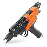 K-SC7E 15 Gauge 3/4-Inch Crown Pneumatic Hog Ring Gun, 7.0 mm to 8.0 mm Closure Diameter C Ring Gun with Long Nose, Professional Air Hog Ring Plier Tool