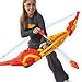 Nerf Pyrostrike Megabow, 42-Inch Bow Fires Arrows Up to 105 Feet, 2 Arrows with Soft Tips, Kids Outdoor Toys & Gifts, Ages 10+ (Amazon Exclusive)