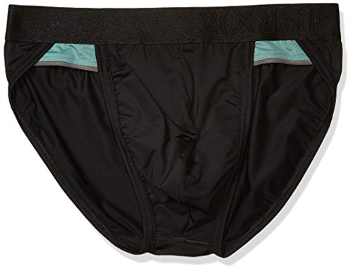 2(X)IST mens Speed Dri Color Block Sport Briefs, Black, Large US