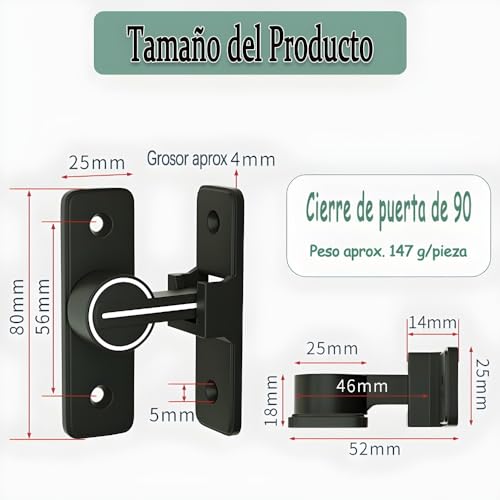 pasador para puerta de baño marca Fishlead (3)
