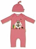 Età minima : 6 mesi Olive&Moss LAMB-PINK-PS2 - Tuta Loris l\'agnello, 6-12 mesi, colore: Rosa