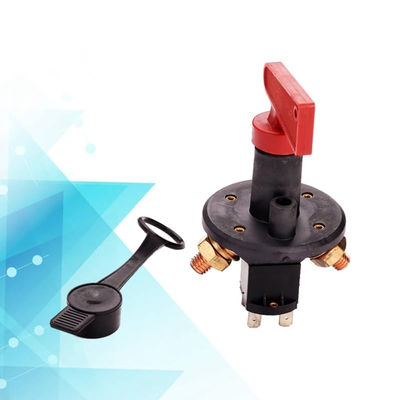 150A Battery Disconnect Switch, 12V 24V Waterproof Kill Isolator with Brass Nuts for Car, Boat, Marine, RV and Vehicle Electrical Equipment