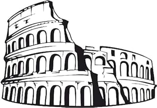 Generisch Wanddekoration aus Metall – Colosseum Motiv – Metal Wall Art für Wohnzimmer, Schlafzimmer & Außenbereich – Antike Architektur Wanddeko, langlebig und wetterfest