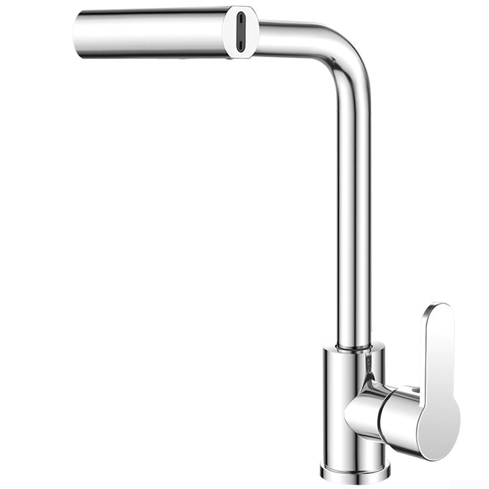 SOHNVWTGD Waterfall Stream Sprayer Faucet, Kitchen Basin Hot and Cold Water Mixing Faucet, 360° Rotation Basin Faucet 1/2inch Kitchen Faucet