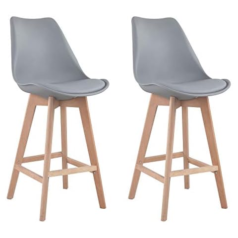 Happy Garden Juego de 2 taburetes de Bar SVEN Grises Cover