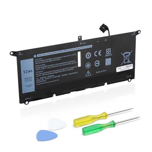 SiKER 7.6V 52Wh DXGH8 Laptop Battery Compatible with Dell XPS 13 9370 9380 7390 Inspiron 13 7000 7390 7391 2-in-1 5390 5391 7490 Latitude 3301 XPS13-9370 Vostro 5390 5391 Series G8VCF HK6N5 0H754V