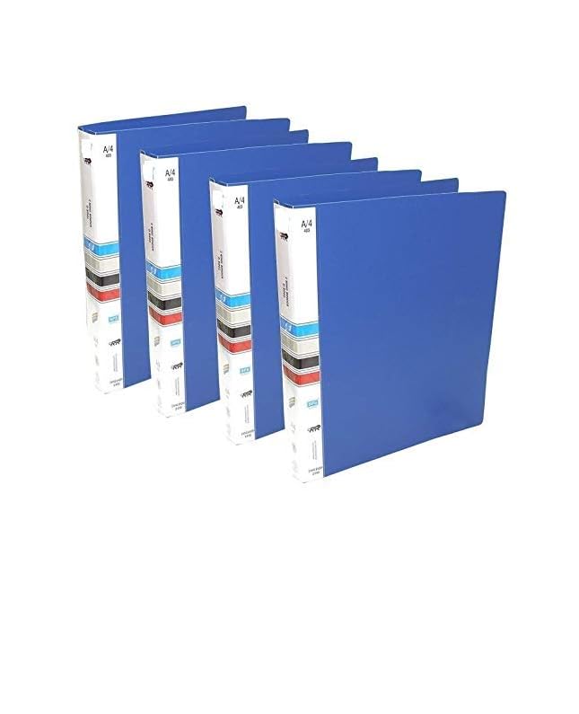 Image of 2D Ring Binder File,Plastic File Folder Legal Size Tough & Durable (A /4 2D Ring Binder Blue- 4)