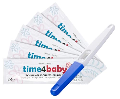 3 x Time4Baby Test di gravidanza Rilevazione precoce 6 giorni prima (confezione da 3 test) I Test di gravidanza ultrasensibili - Test di gravidanza precoce - Pregnancy Test 3 x Time4Baby Test di gravidanza Rilevazione precoce 6 giorni prima (confezione da 3 test) I Test di gravidanza ultrasensibili - Test di gravidanza precoce - Pregnancy Test