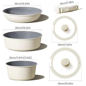 Pots and Pans Set Nonstick Detachable Handle Cookware Set Induction Kitchen Cookware Set with Removable Handle Healthy Non Stick Cookware Dishwasher–Oven Safe PFOA Free