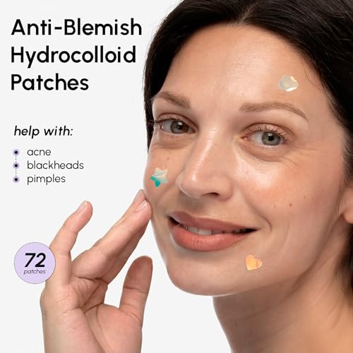 Image of MAREE Invisible Pimple Patches - Clear Pimple Patches for Face - Hydrocolloid Acne Patches Anti Blemish - Zit Stickers for Face - Parches Para Acne - Pinple Zit Patches Pimple Stickers - 72 Dots
