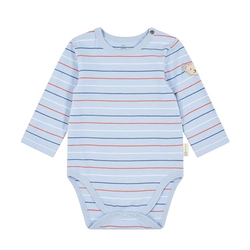 Steiff Langarm Body Manga Larga, Brunnera Blue, 2 Mes para Bebés