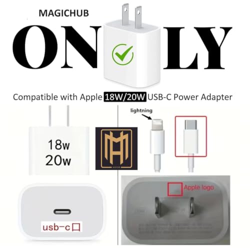 Image of Cable Protector with 3D Cute Pattern for iPhone Charger only 18W & 20W, Data Charging Cable Wire Saver Protective Cable Cover Full Protection Cable Sleeve (PINK-SHORT-BOW)